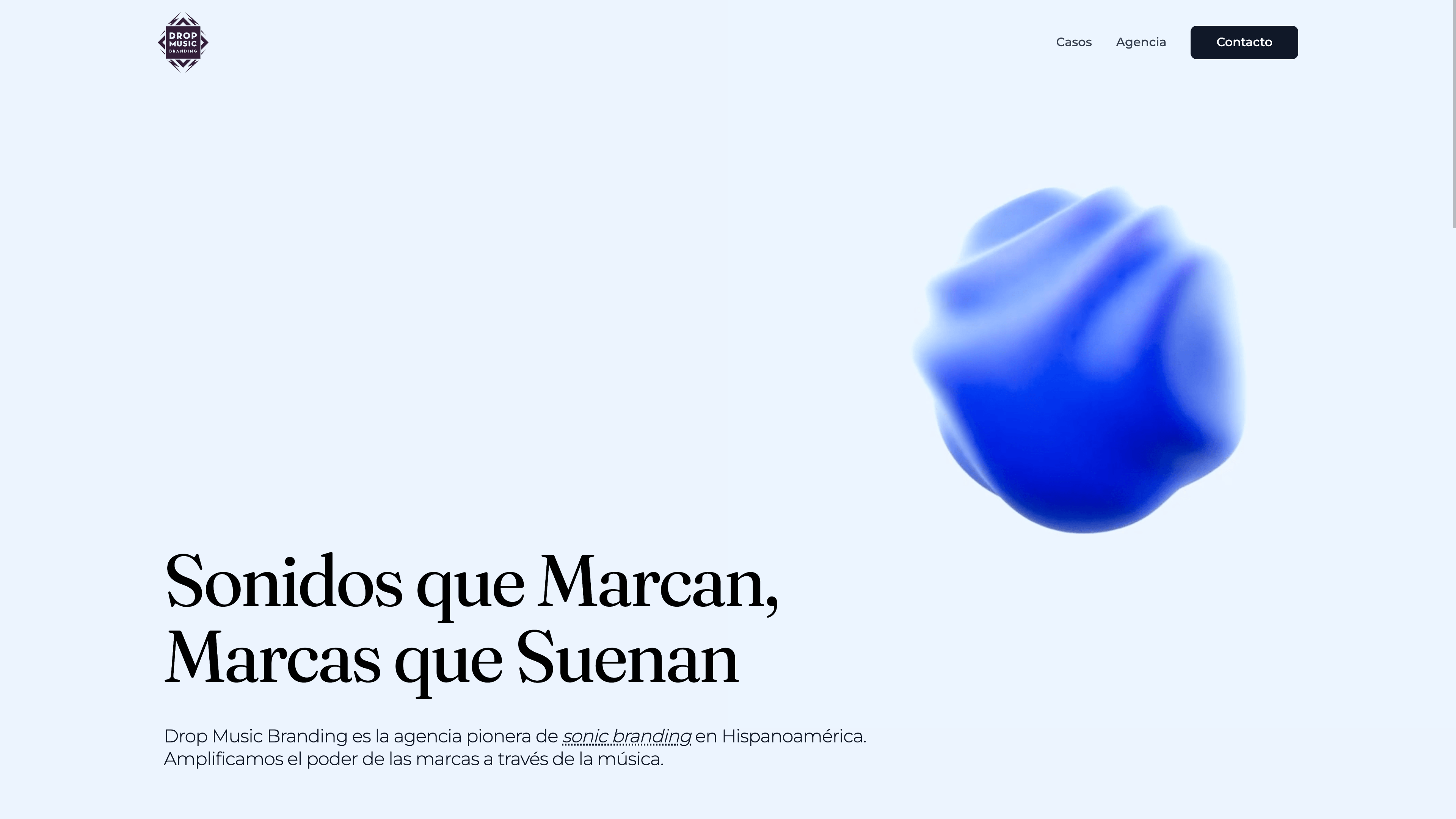 Drop Music Branding - Music and Sound for Brands — Branding & identity website